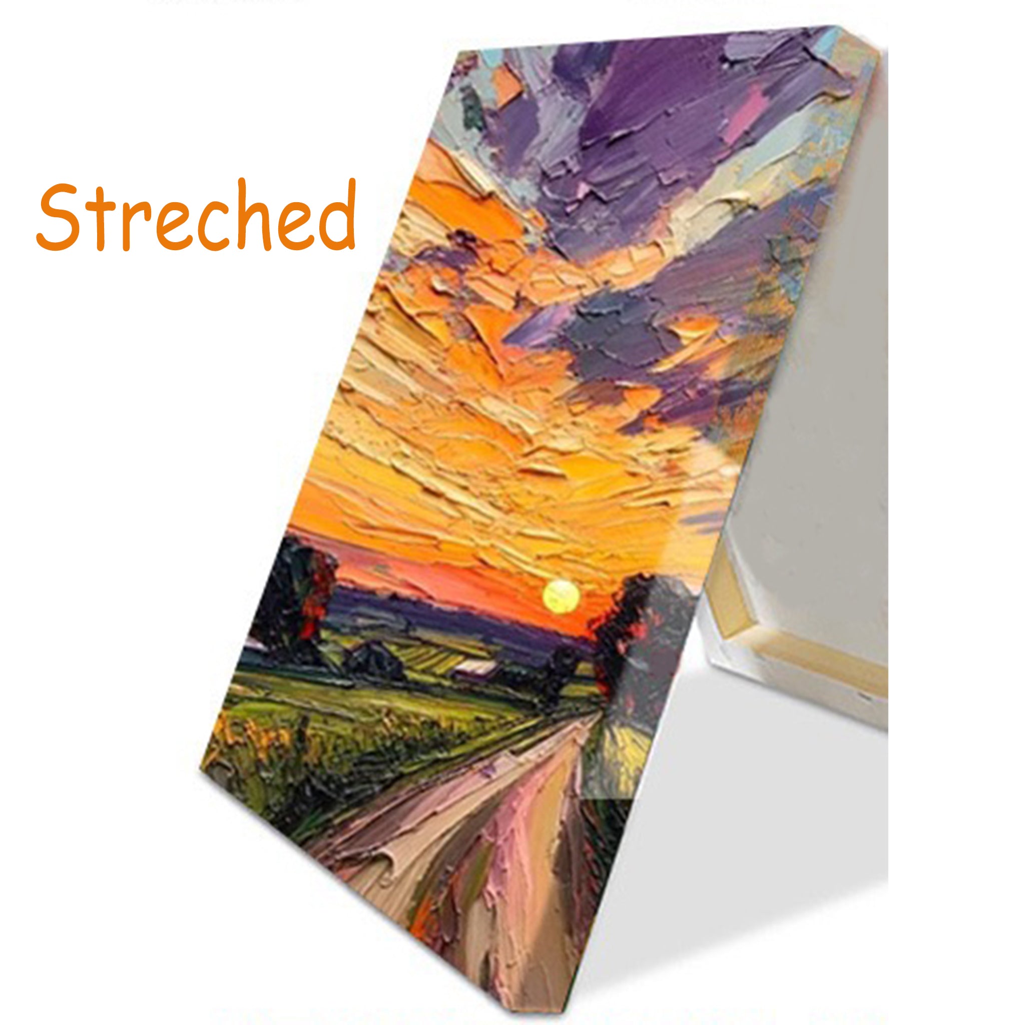 Stretched Hand-Painted Abstract "Golden Ethereal" Oil Painting – Textured Metallic Statement Canvas for Modern Luxury