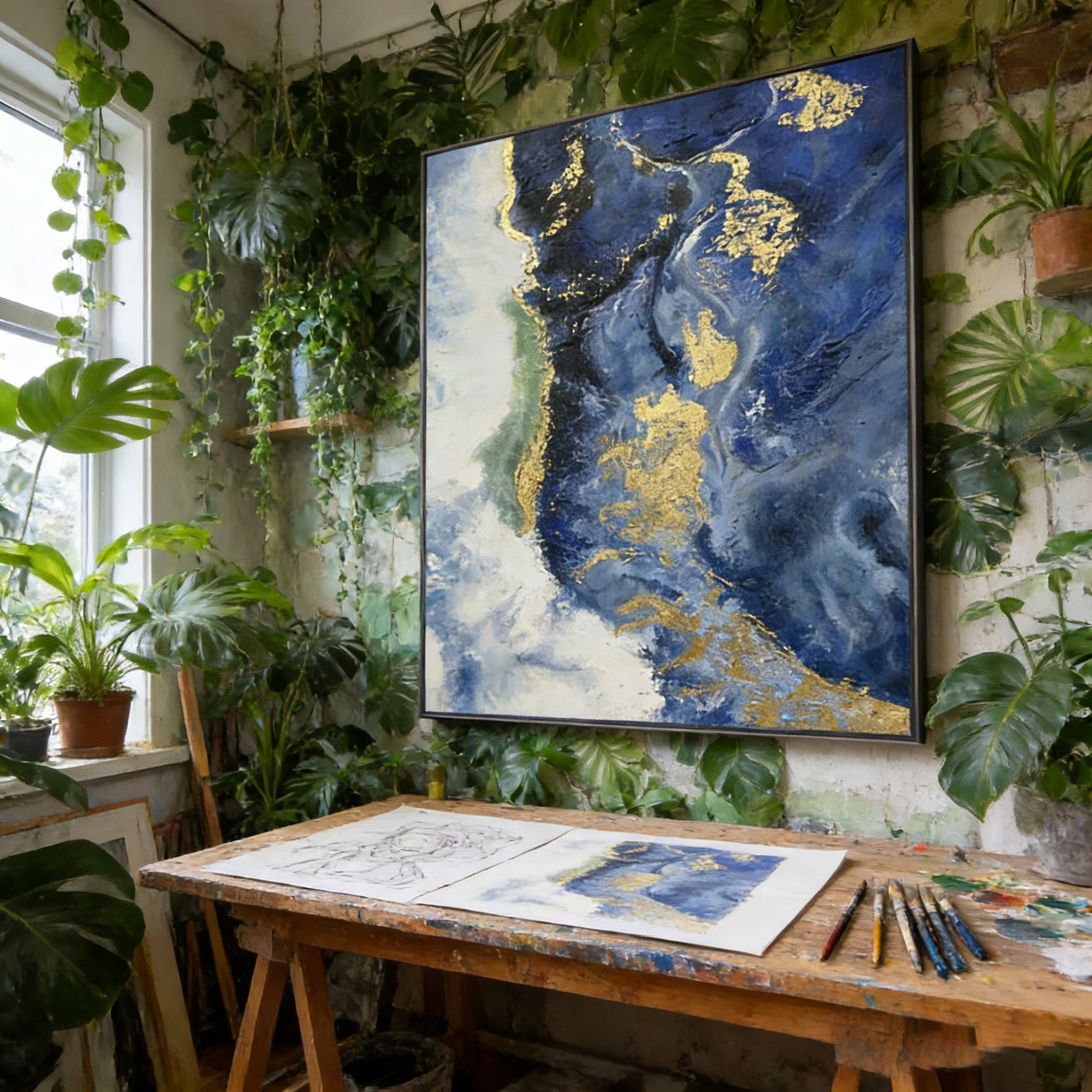 Gold Foil Art